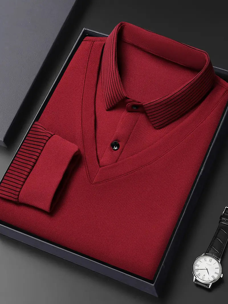 Charles 2-in-1 Long Sleeve Polo Shirt