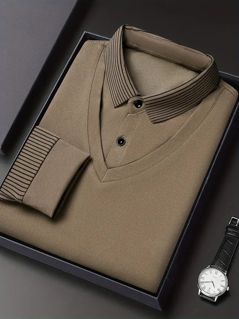 Charles 2-in-1 Long Sleeve Polo Shirt