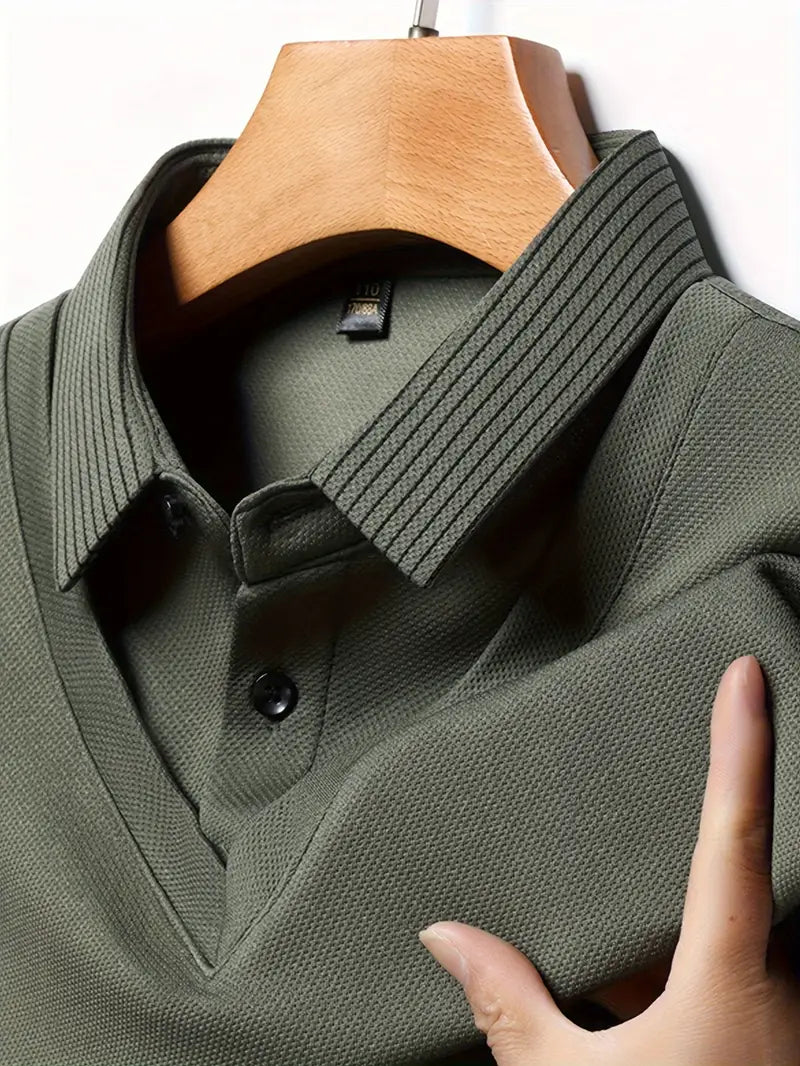 Charles 2-in-1 Langarm-Poloshirt