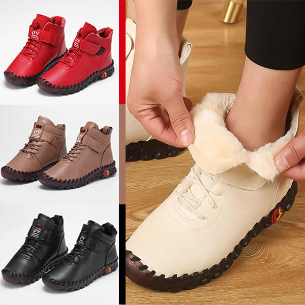 Ultra Comfortable & Warm Leather Boots - Aurore