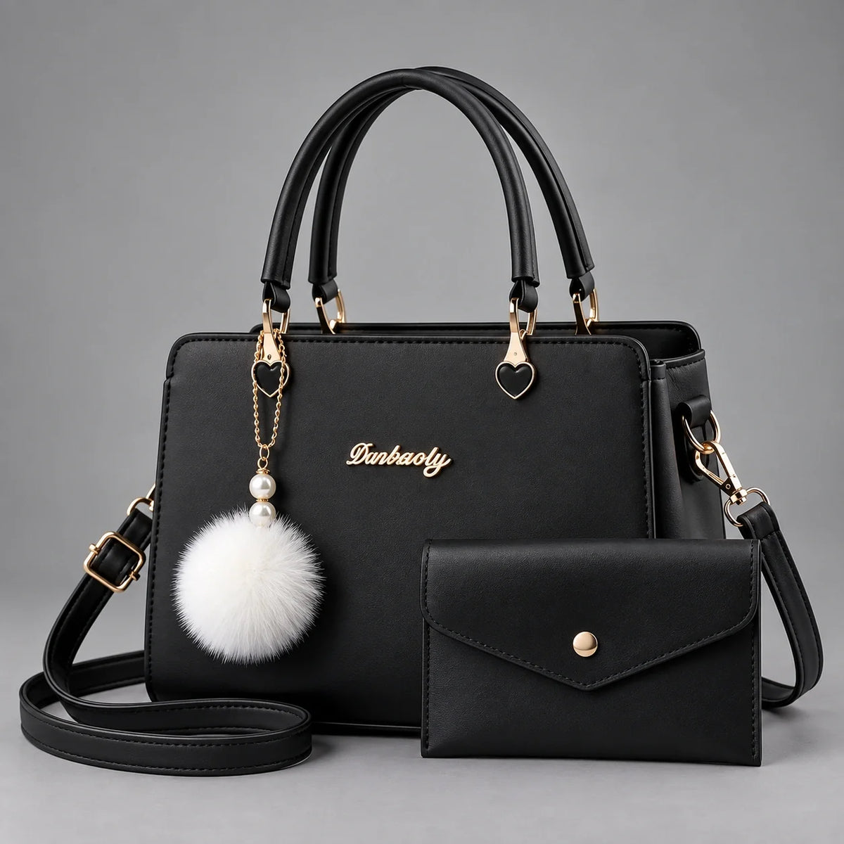 Velvet | 2-teiliges Damen-Handtaschen-Set – Shopper & Geldbörse