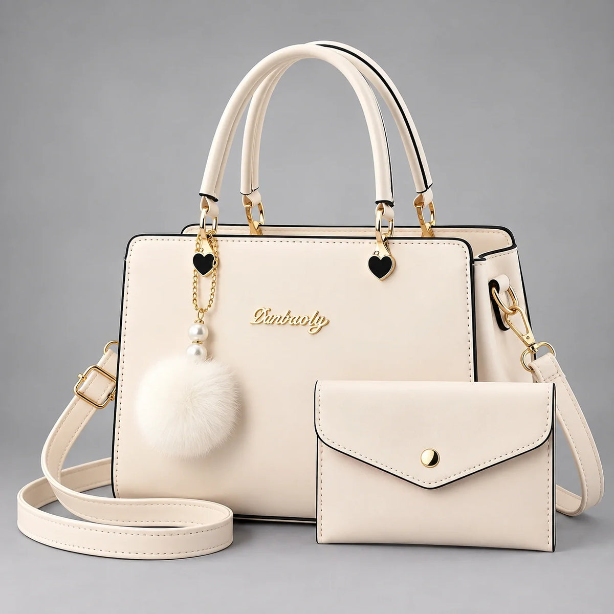 Velvet | 2-teiliges Damen-Handtaschen-Set – Shopper & Geldbörse