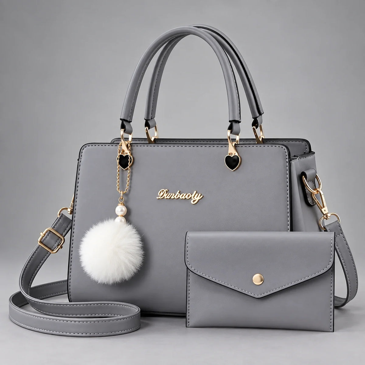Velvet | 2-teiliges Damen-Handtaschen-Set – Shopper & Geldbörse