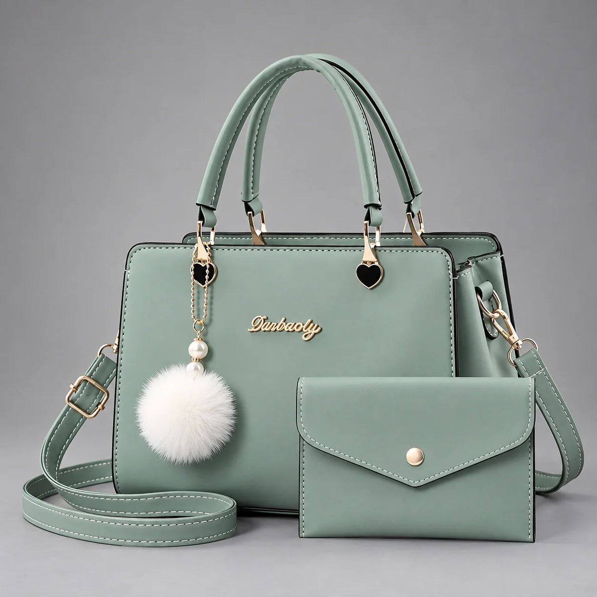 Velvet | 2-teiliges Damen-Handtaschen-Set – Shopper & Geldbörse