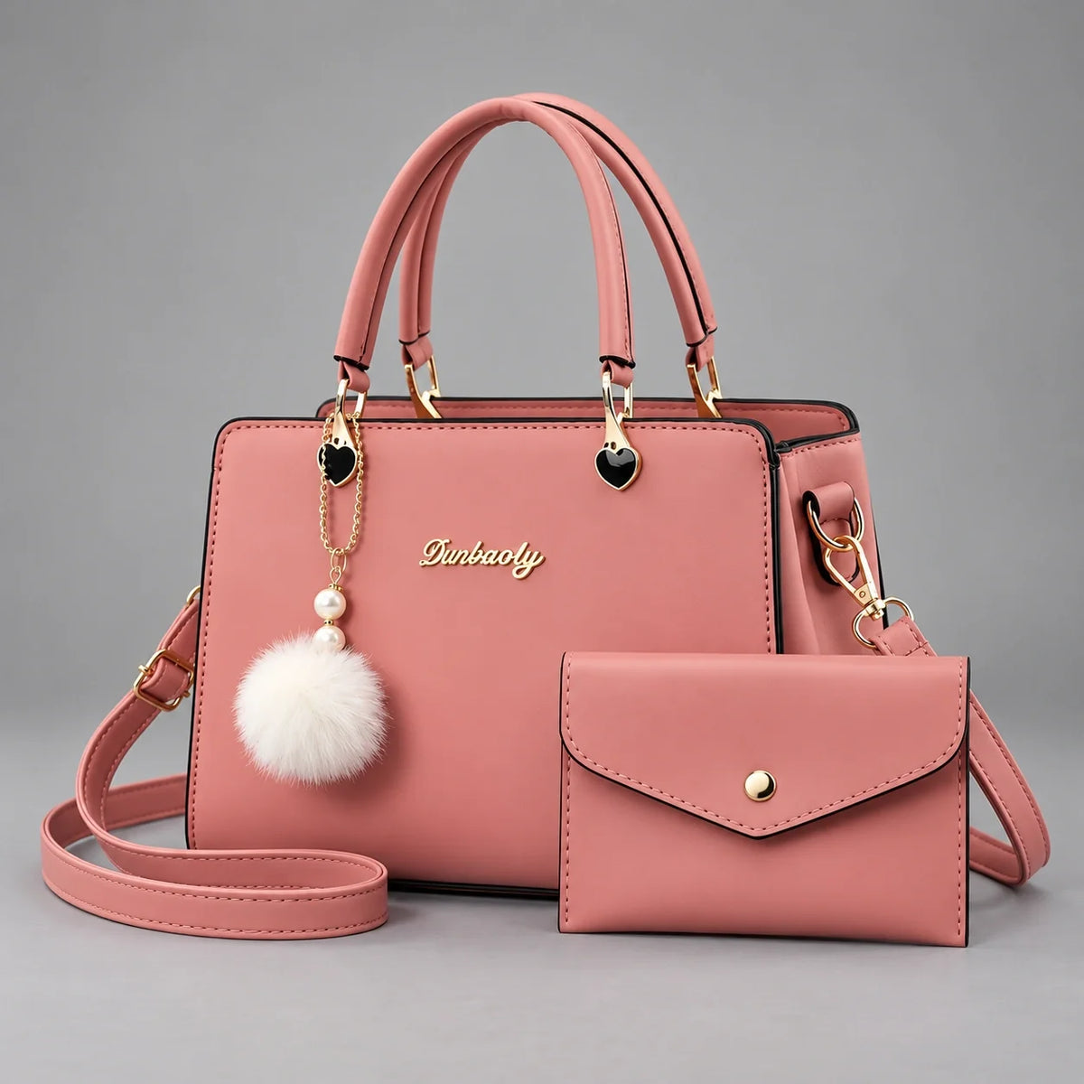 Velvet | 2-teiliges Damen-Handtaschen-Set – Shopper & Geldbörse