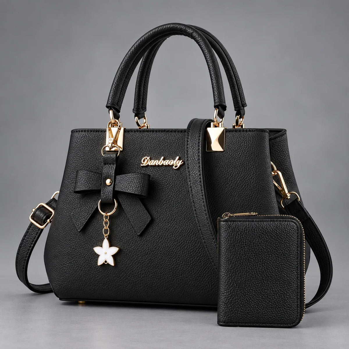 Caline | 2-teiliges Damen-Handtaschen-Set – Shopper & Geldbörse