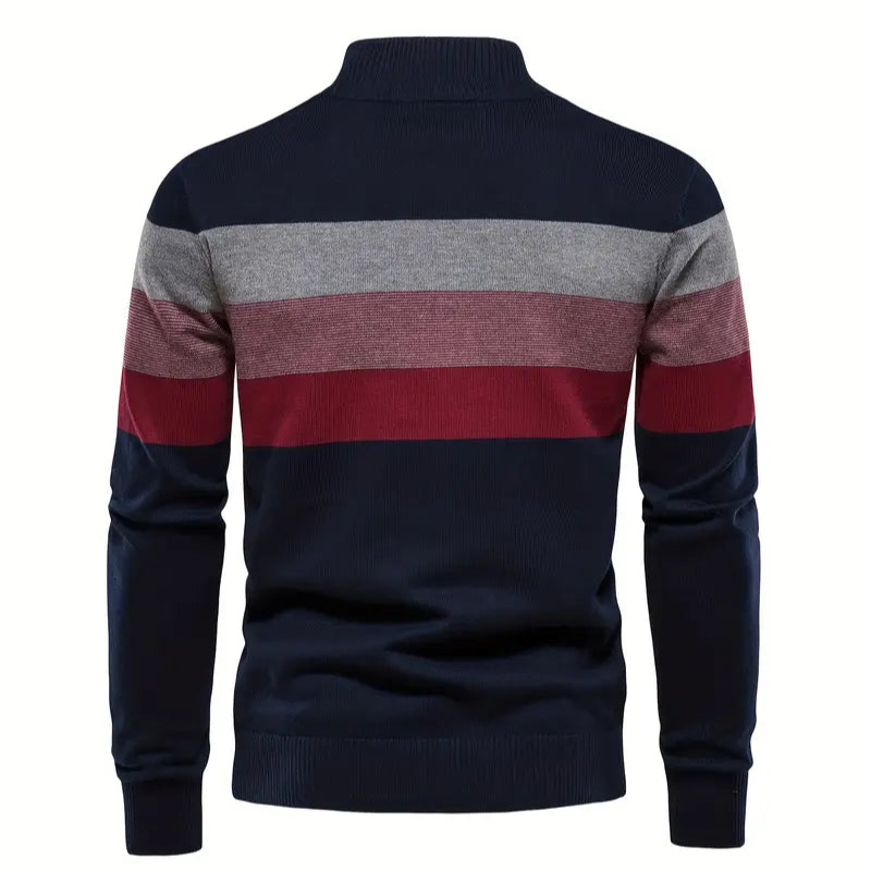 Valentin Refined Pullover mit Reißverschluss