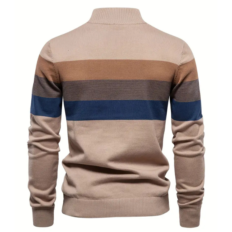 Valentin Refined Pullover mit Reißverschluss