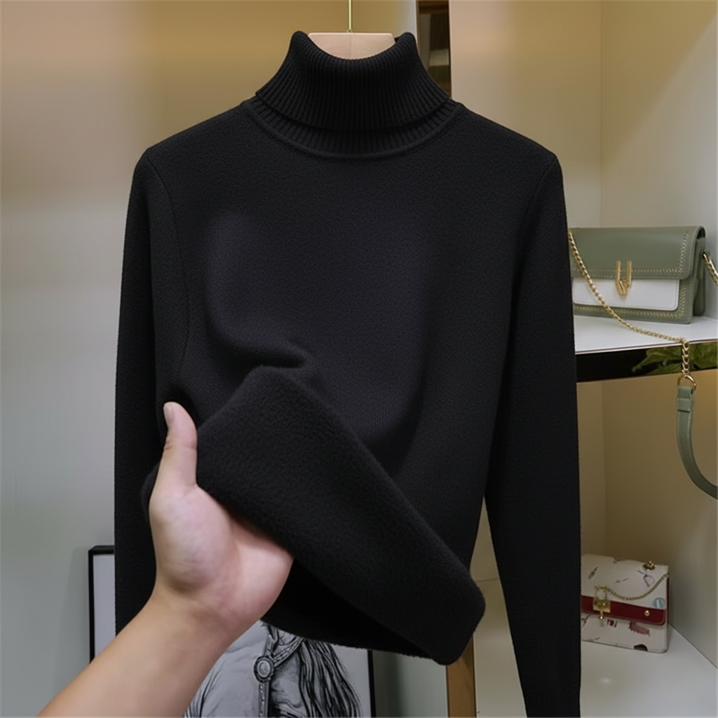 Karen Damen Fleece-Rollkragenpullover