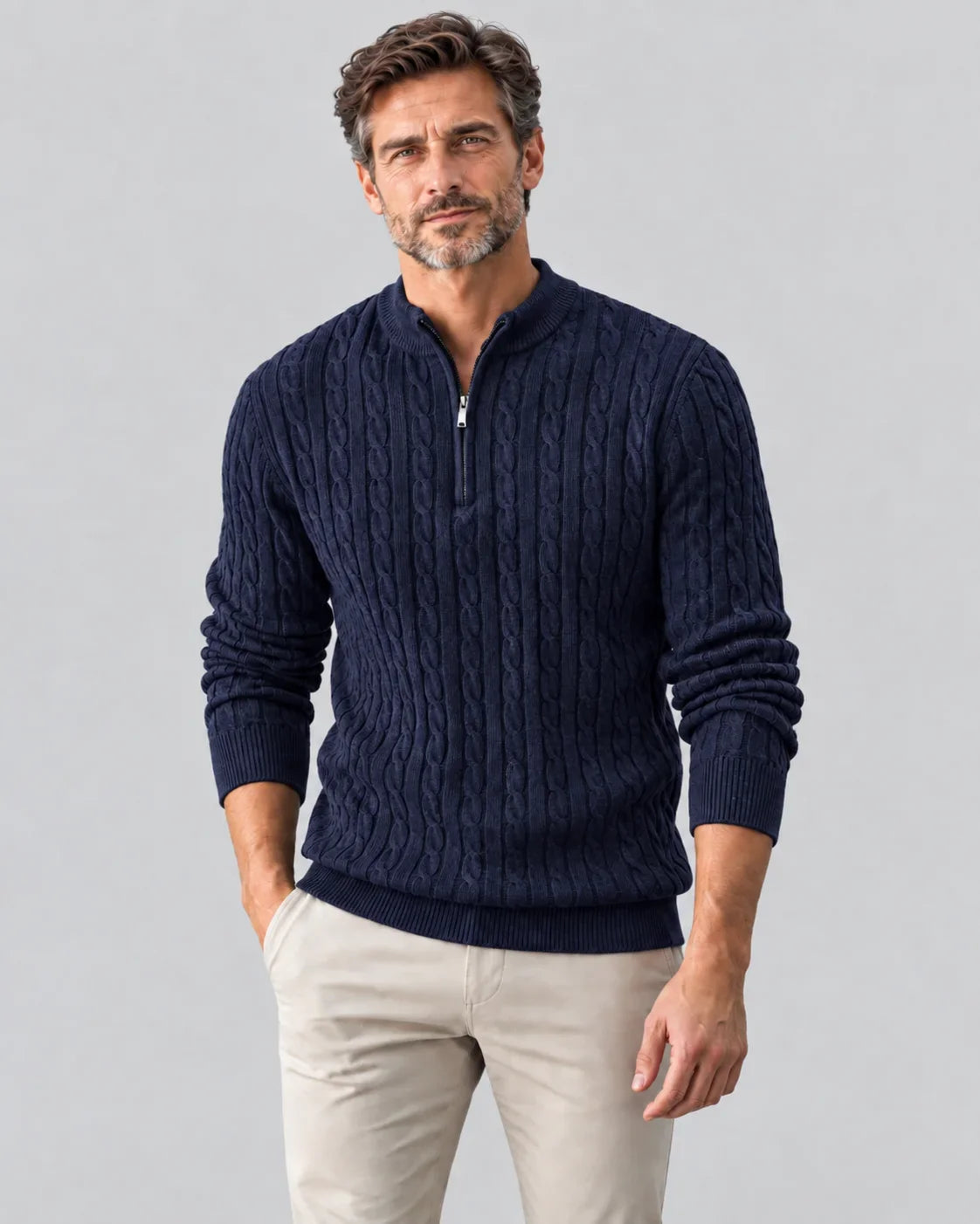 Pullover mit Reißverschluss - Henrik