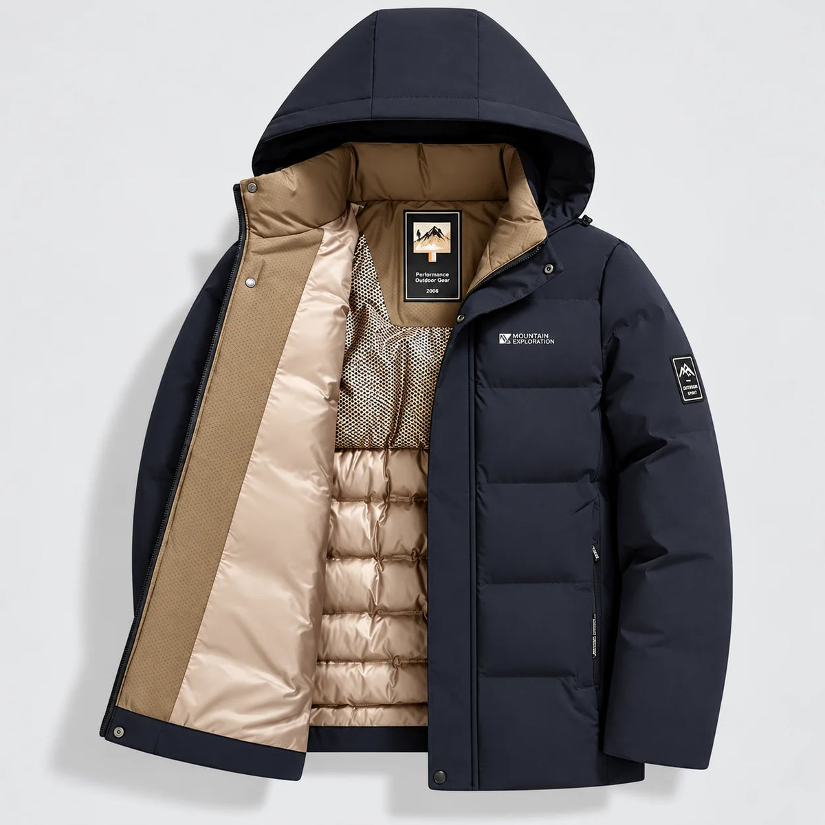 Hooded Insulated Winter Puffer Jacket - Summit