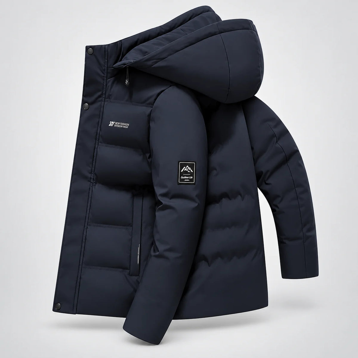 Hooded Insulated Winter Puffer Jacket - Summit