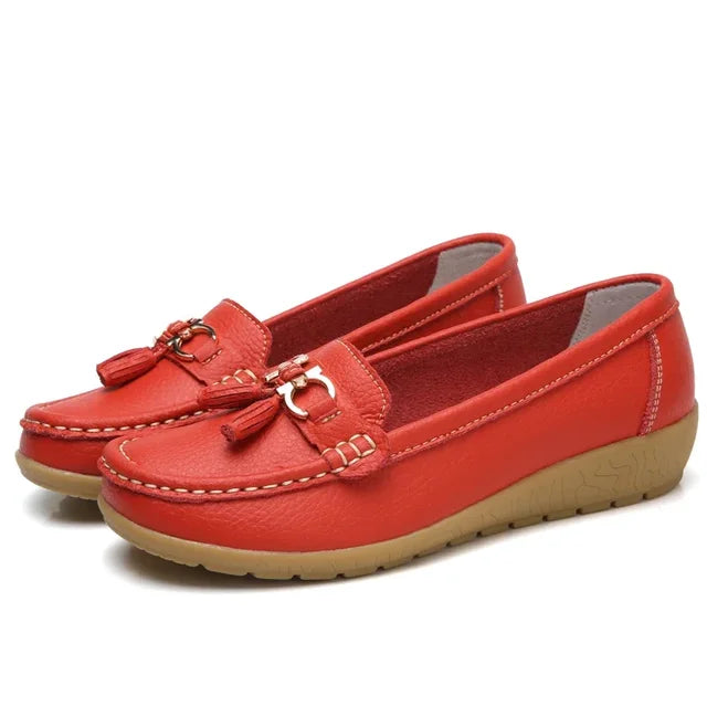 Orthopedische leren mocassin - Mary