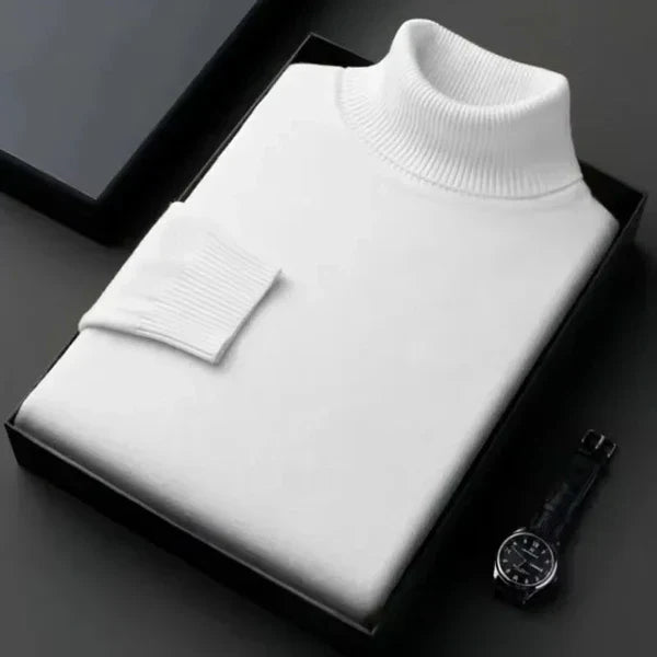Laurent Cashmere Roll Neck Jumper