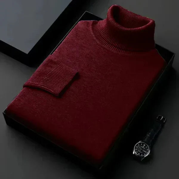 Laurent Cashmere Roll Neck Jumper
