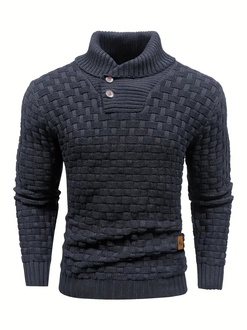 Auguste Strickpullover mit Schalkragen