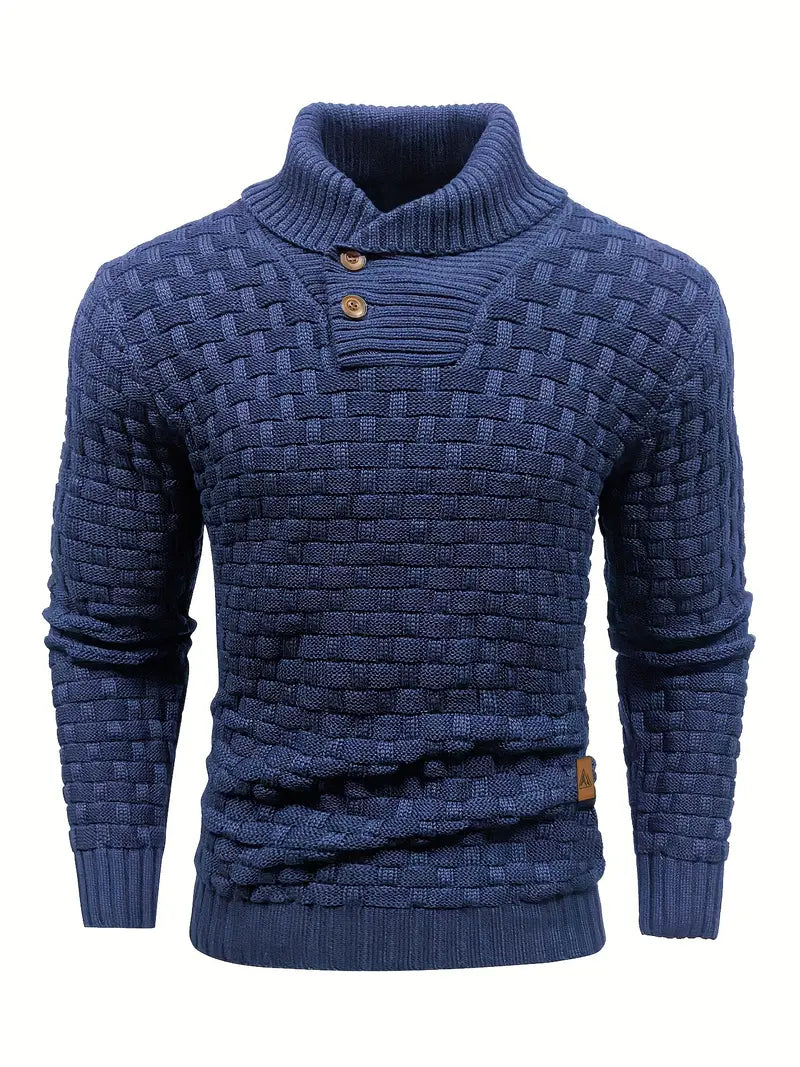 Auguste Strickpullover mit Schalkragen