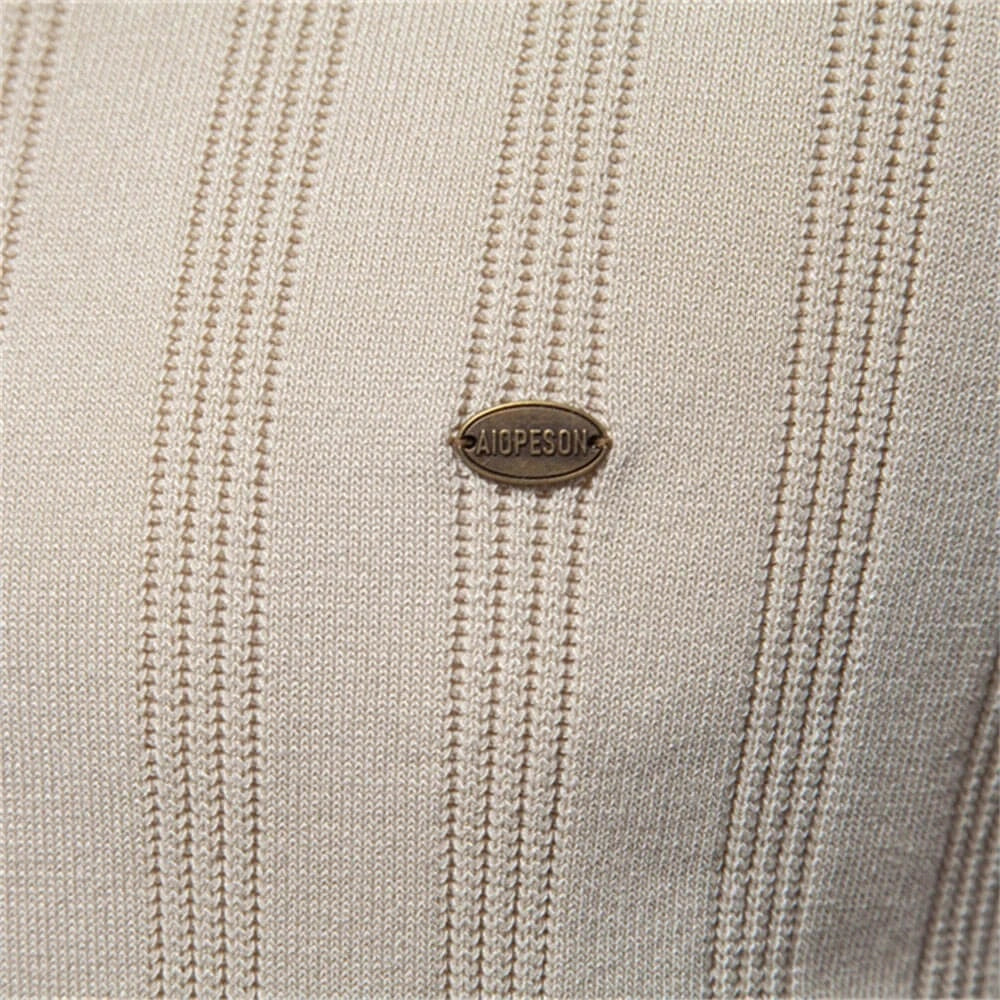 Alvero Strick Herren-Poloshirt