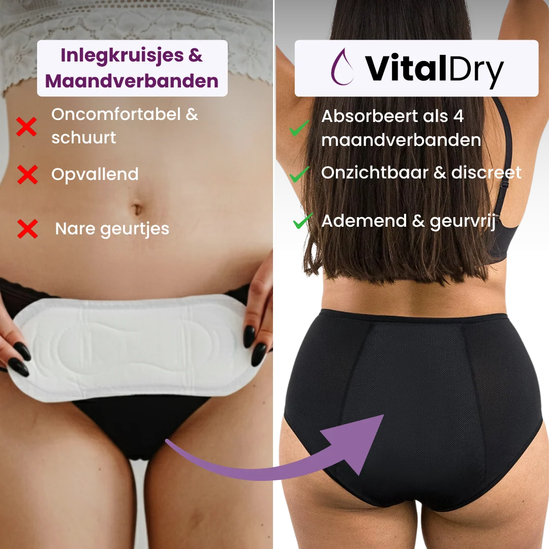 VitalDry | Auslaufsichere Unterwäsche | 5er-Pack