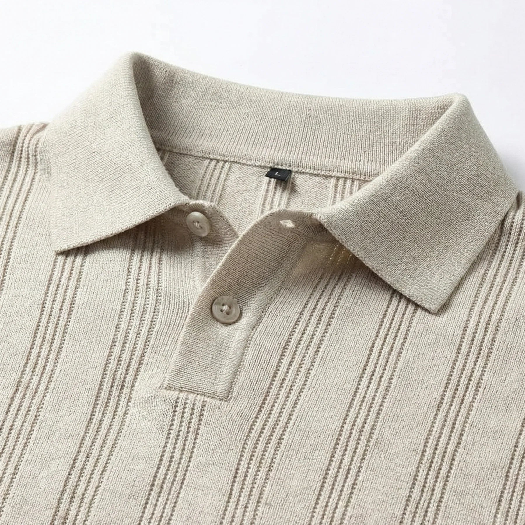 Alvero Strick Herren-Poloshirt