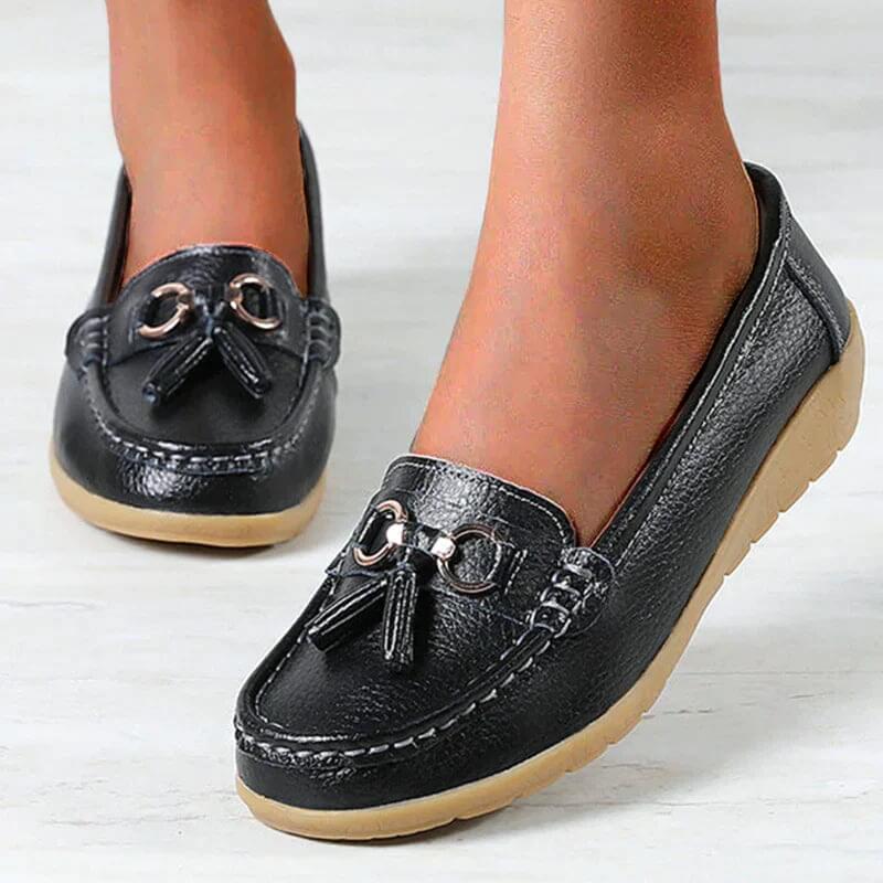 Orthopedische leren mocassin - Mary