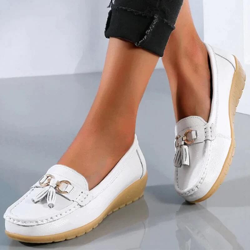 Orthopedische leren mocassin - Mary