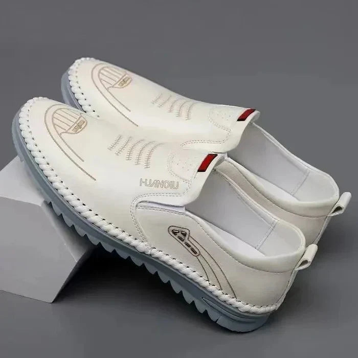 Leather Slip-On Moccasins for Men - Richard