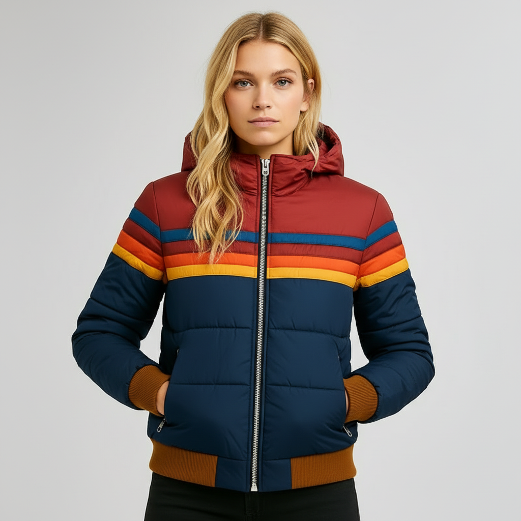 Mila Damen Kuschelige Pufferjacke