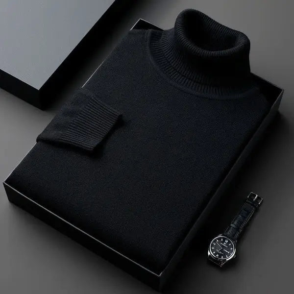 Laurent Cashmere Roll Neck Jumper