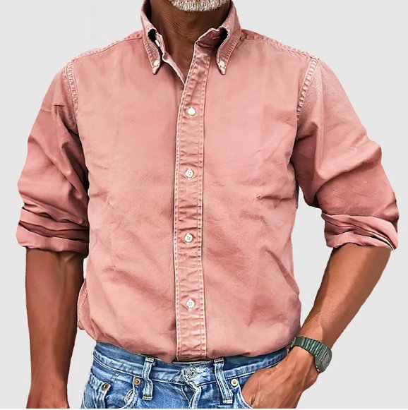 Classic Denim Long Sleeve Casual Shirt