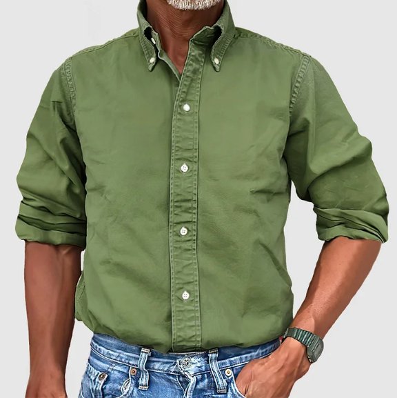 Classic Denim Long Sleeve Casual Shirt