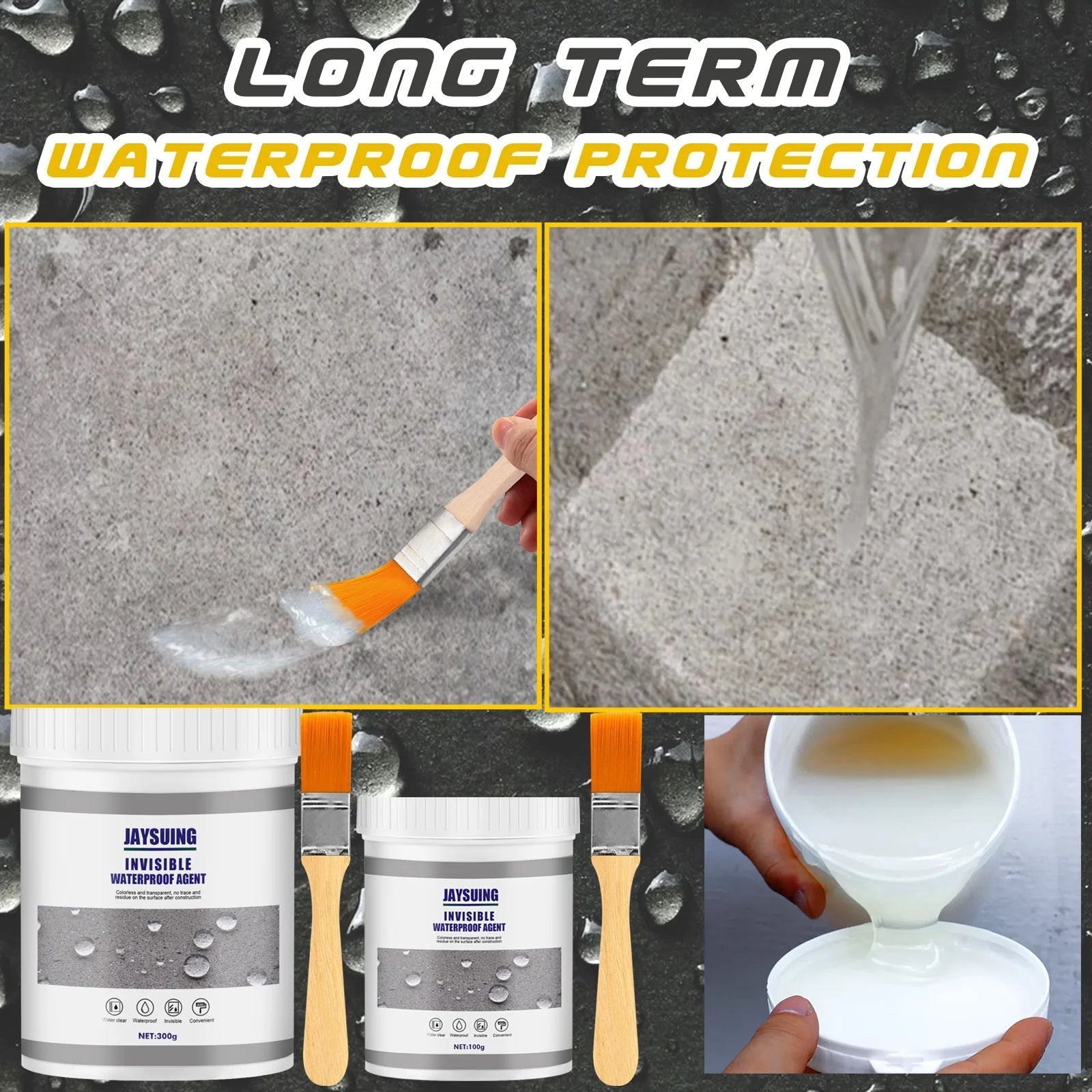 Anti-lek &amp; waterdichte kit + kwast (cadeau)