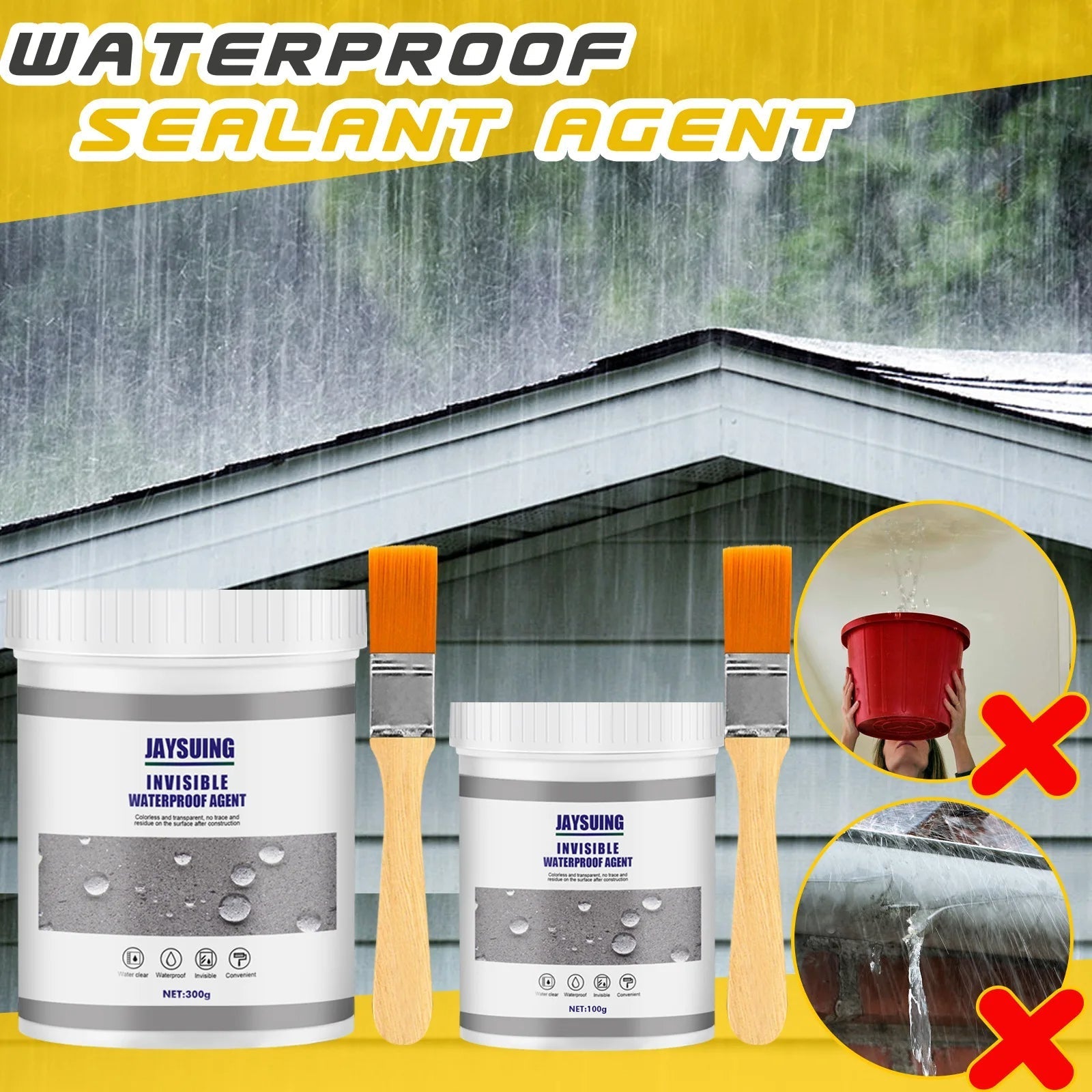 Anti-lek &amp; waterdichte kit + kwast (cadeau)