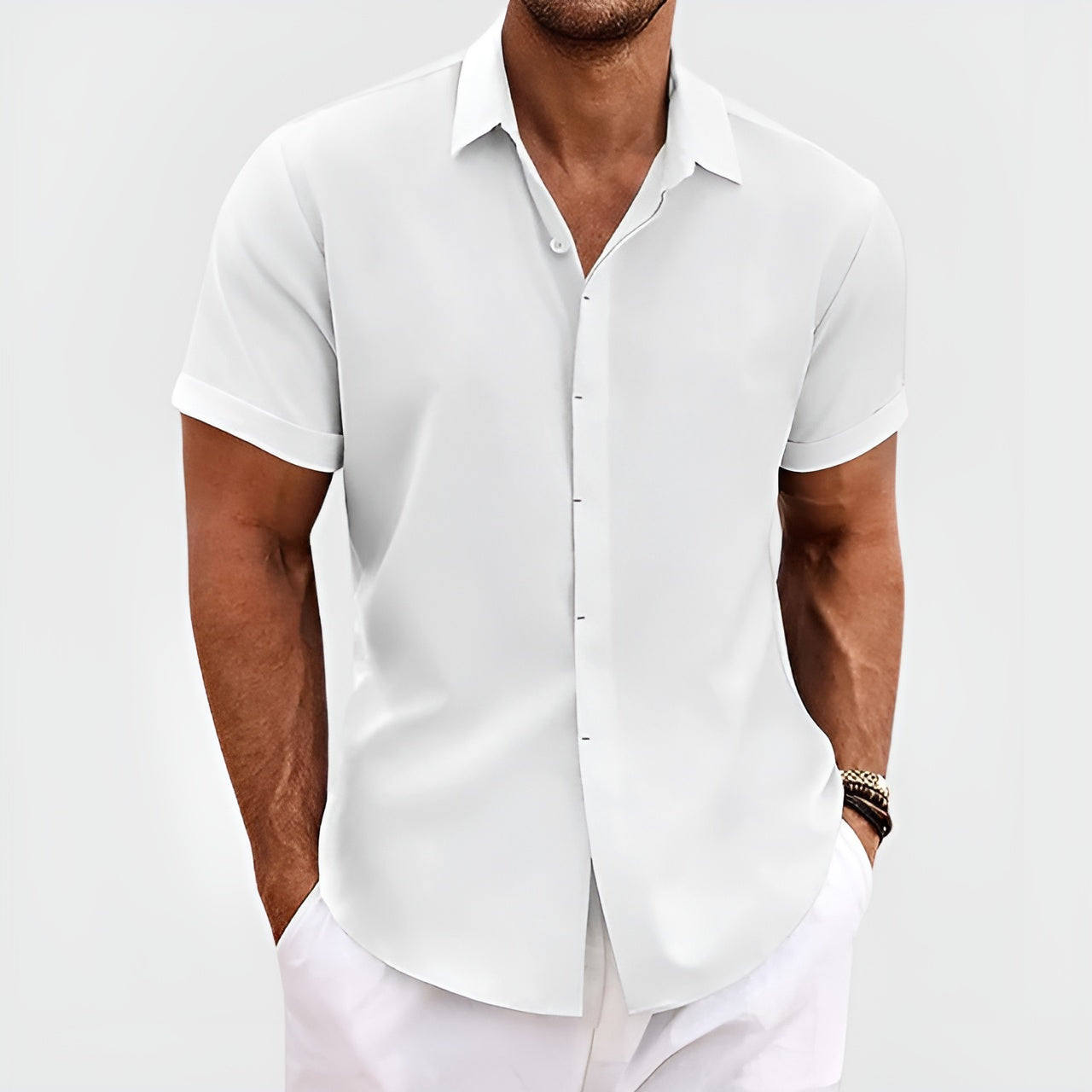Spring Elegance Linen Shirt