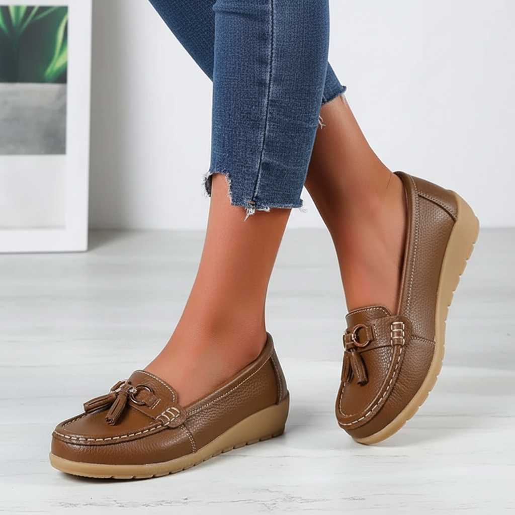 Orthopädischer Ledermokassin - Mary