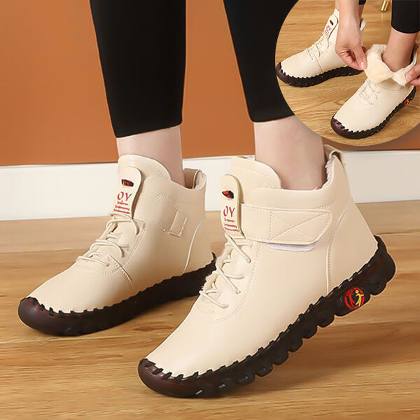 Ultra Comfortable & Warm Leather Boots - Aurore