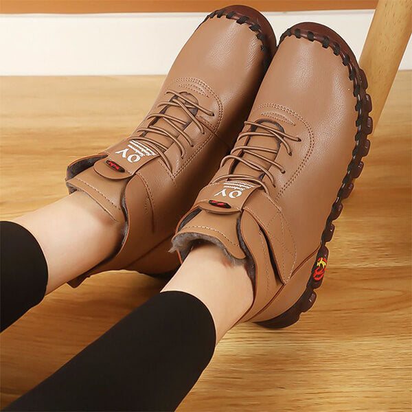 Ultra Comfortable & Warm Leather Boots - Aurore