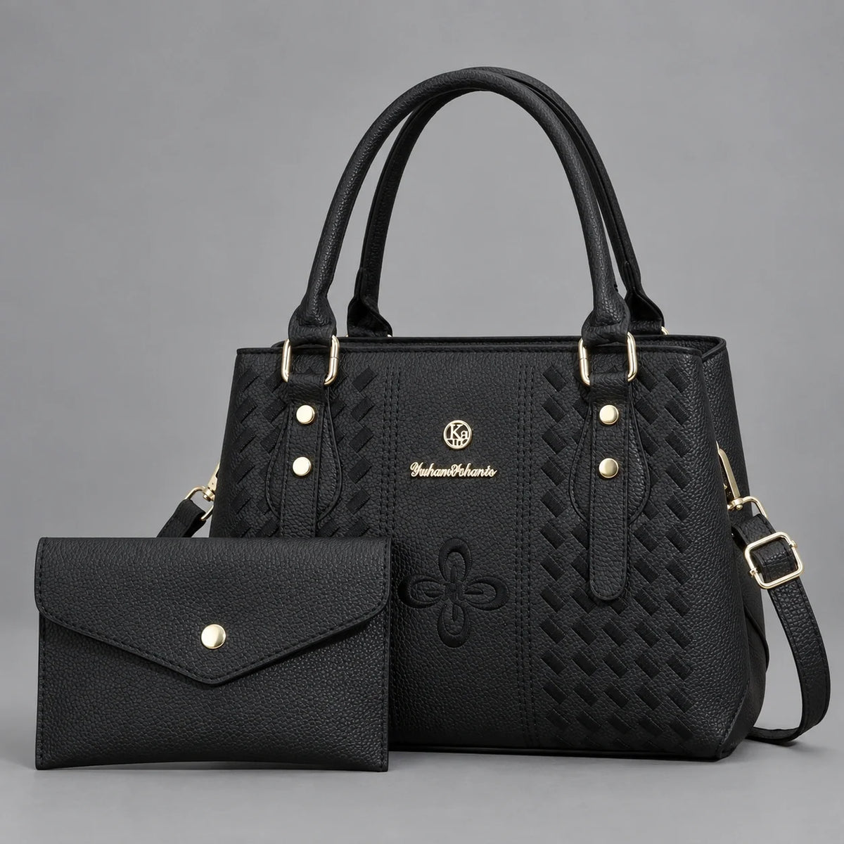 Kenze | 2-teiliges Damen-Handtaschen-Set – Shopper & Geldbörse