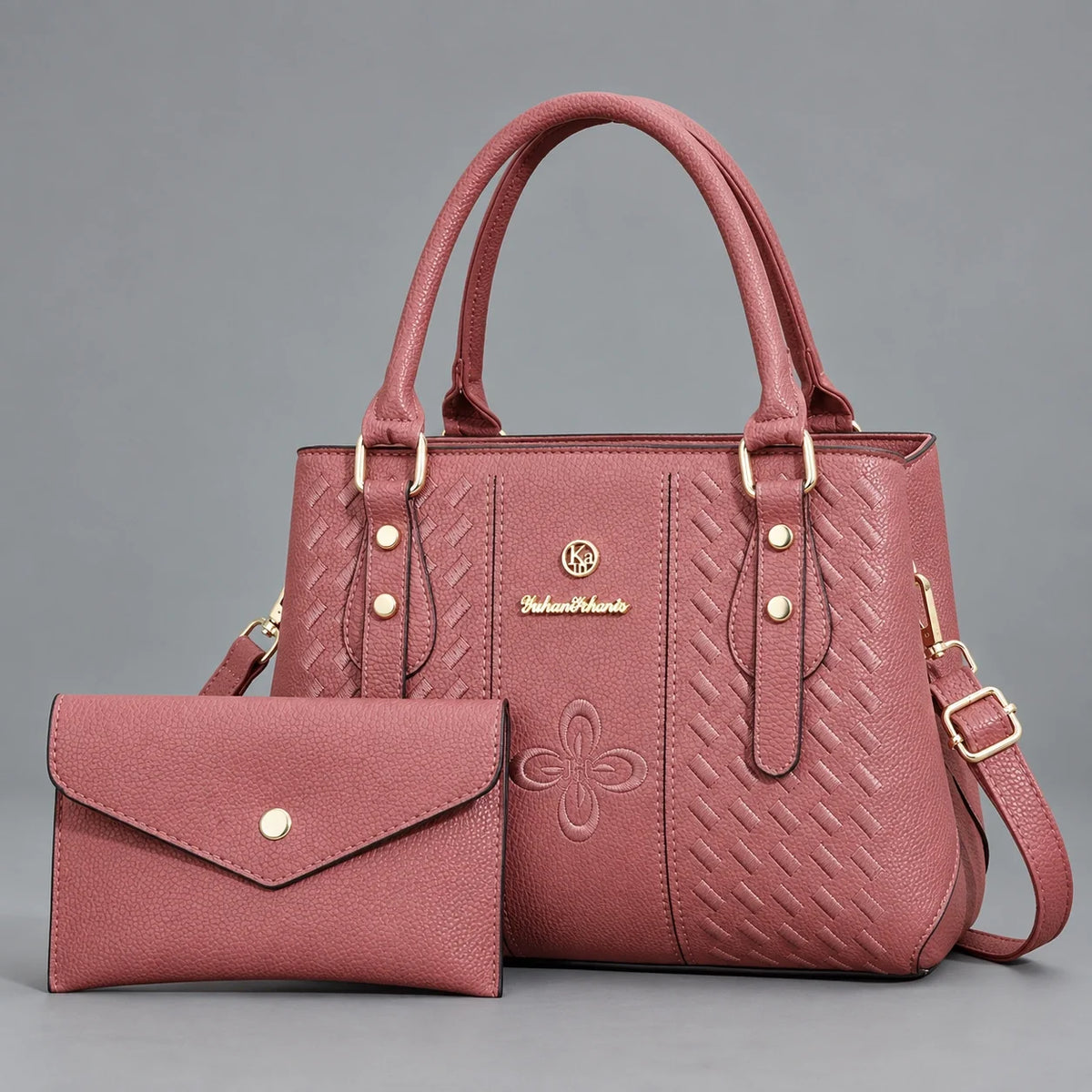 Kenze | 2-teiliges Damen-Handtaschen-Set – Shopper & Geldbörse