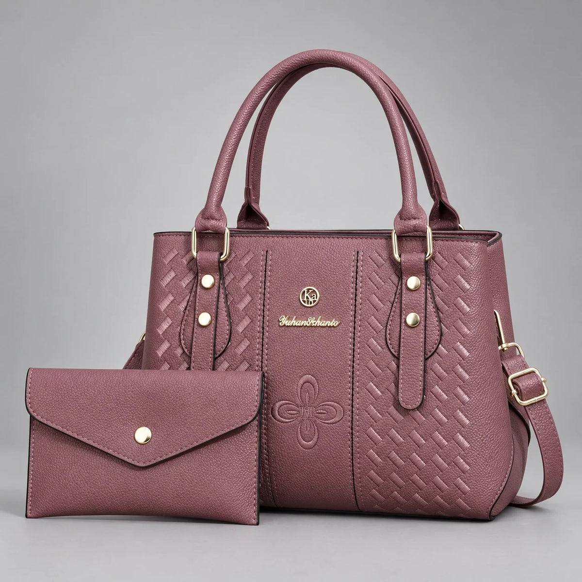 Kenze | 2-teiliges Damen-Handtaschen-Set – Shopper & Geldbörse