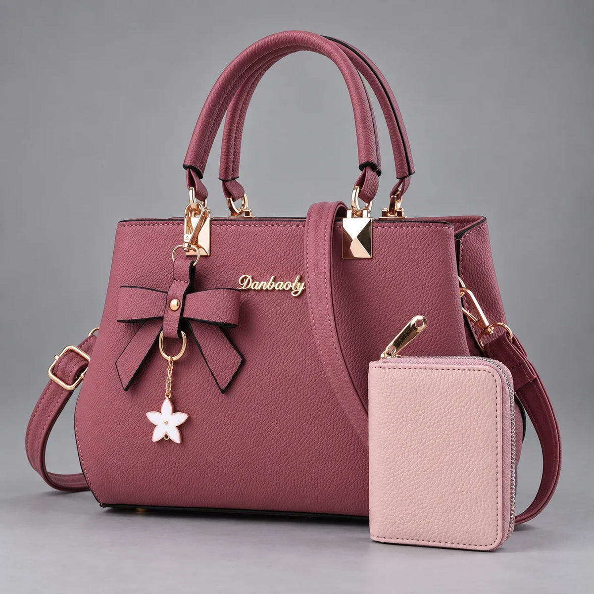 Caline | 2-teiliges Damen-Handtaschen-Set – Shopper & Geldbörse