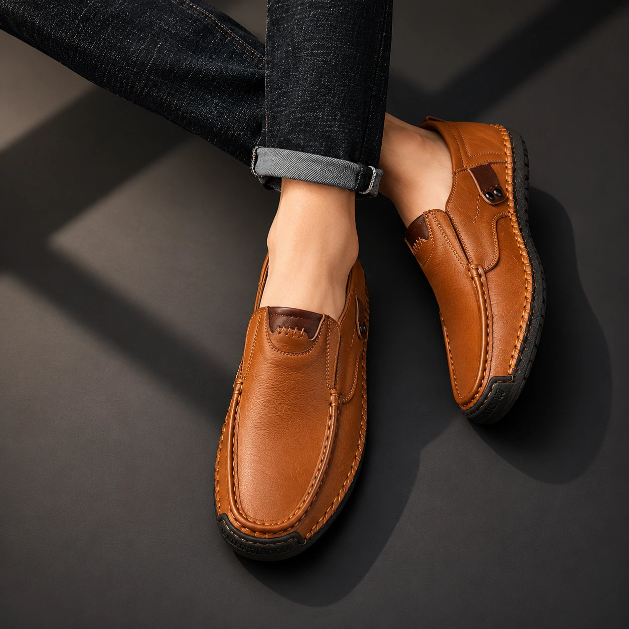 Herren Slip-On Mokassins aus Leder – SoftStep
