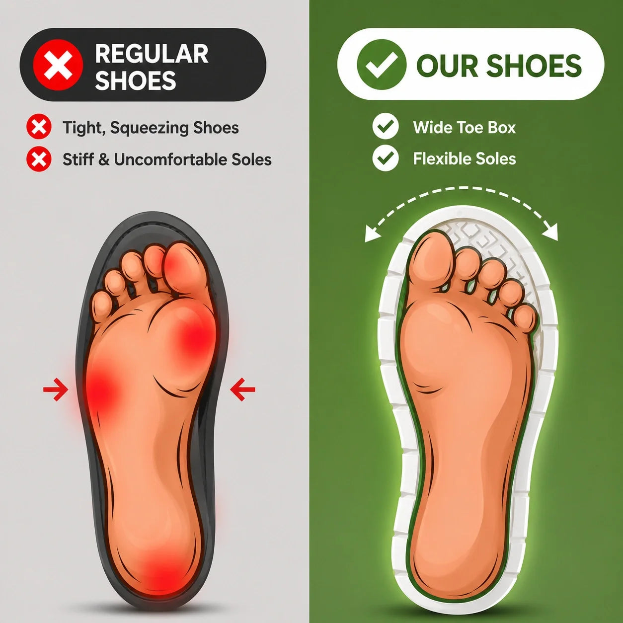 OrthoShift™ | Lightweight Sneakers with Orthopaedic Support
