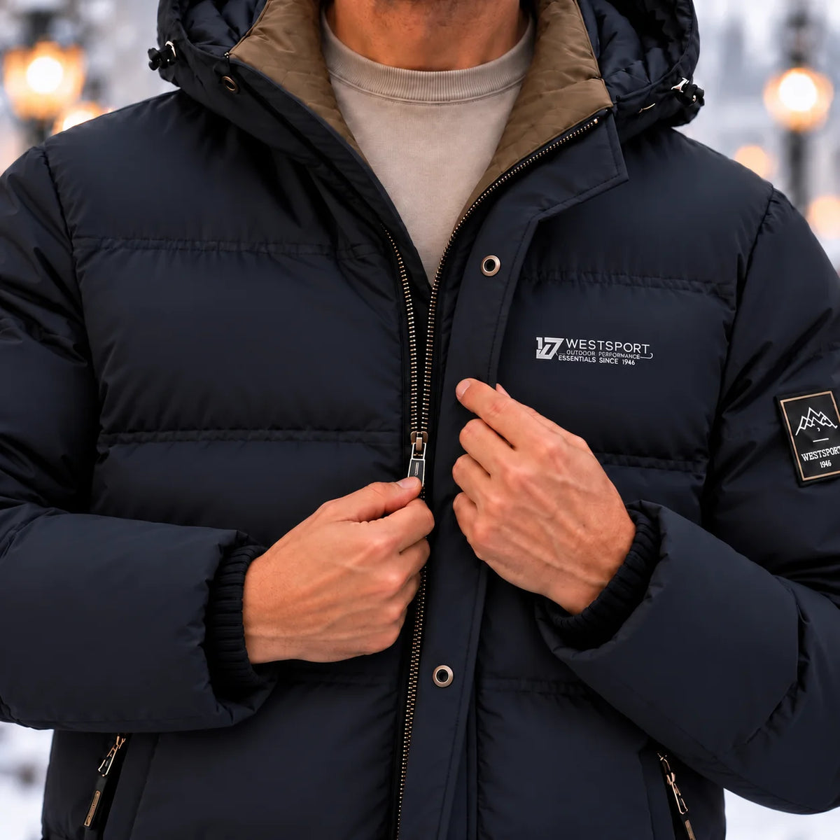 Hooded Insulated Winter Puffer Jacket - Summit