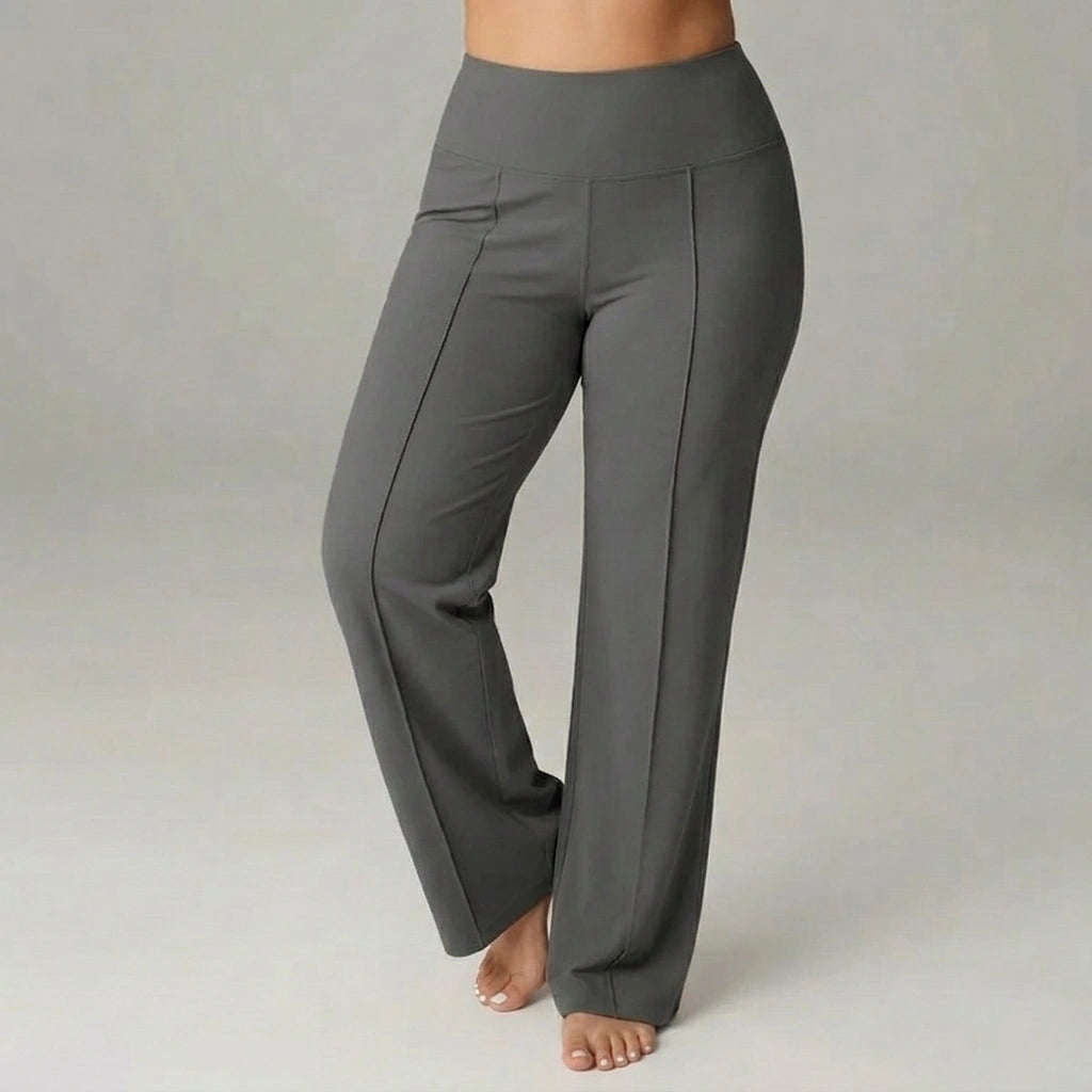 Bequeme Stretchhose mit hoher Taille und weitem Bein – SoftFlex