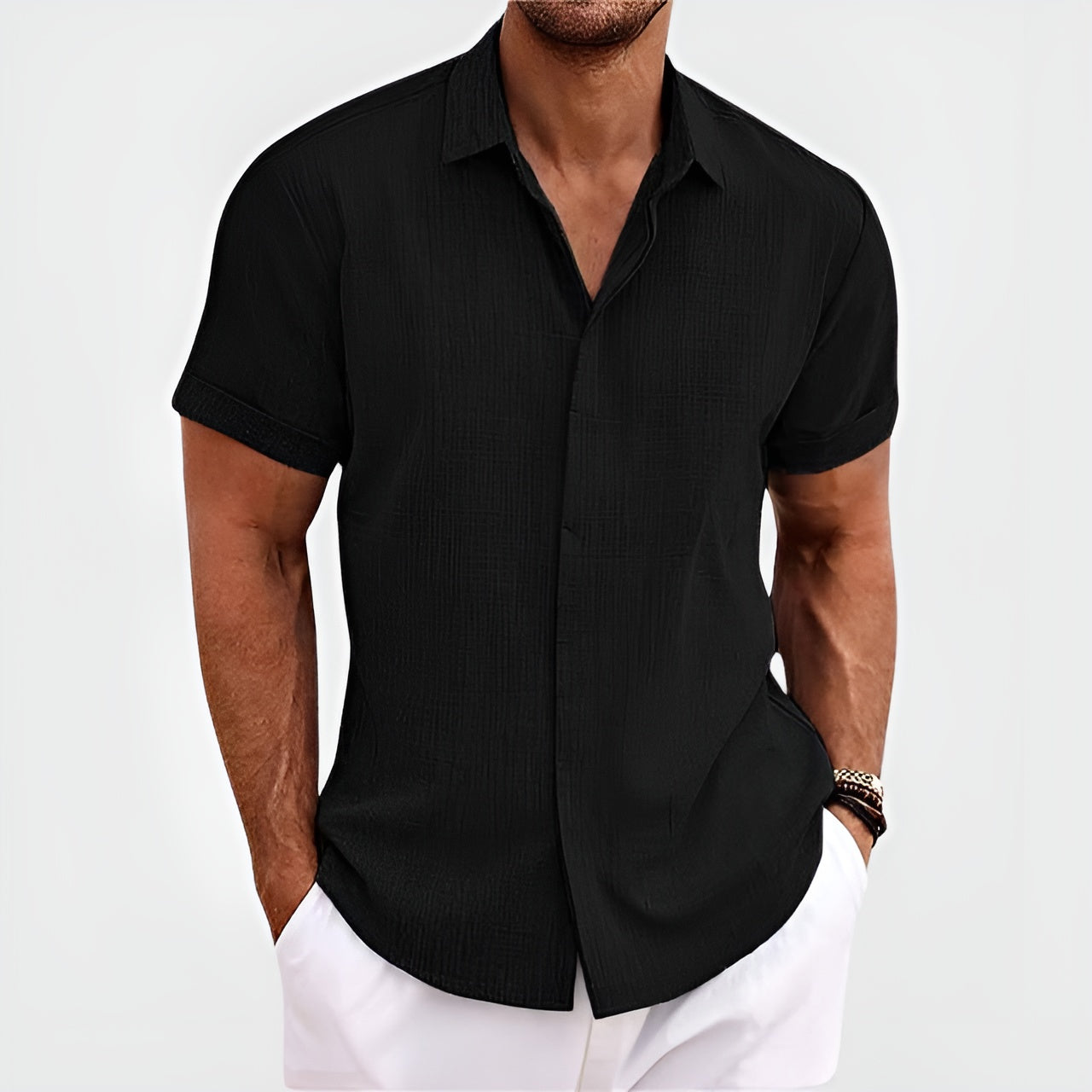 Spring Elegance Linen Shirt
