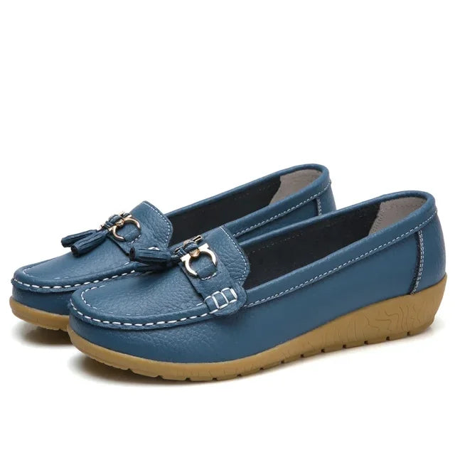 Orthopedische leren mocassin - Mary