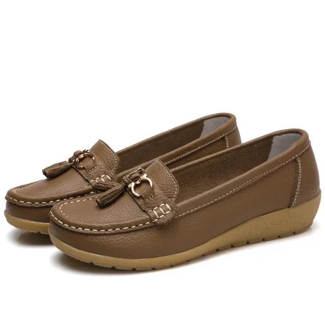 Orthopedische leren mocassin - Mary