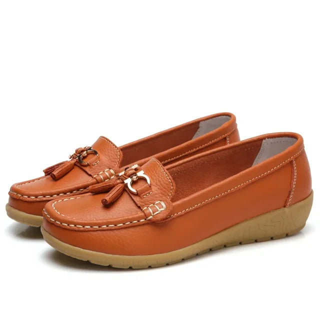 Orthopedische leren mocassin - Mary