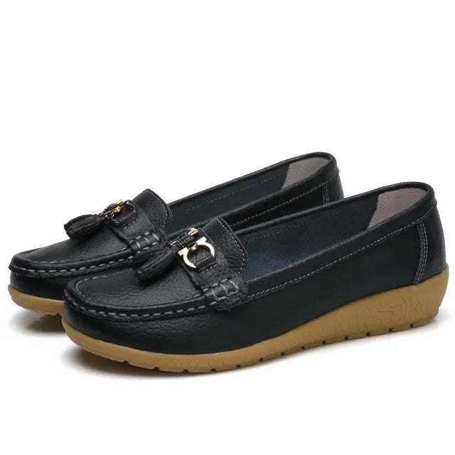 Orthopedische leren mocassin - Mary
